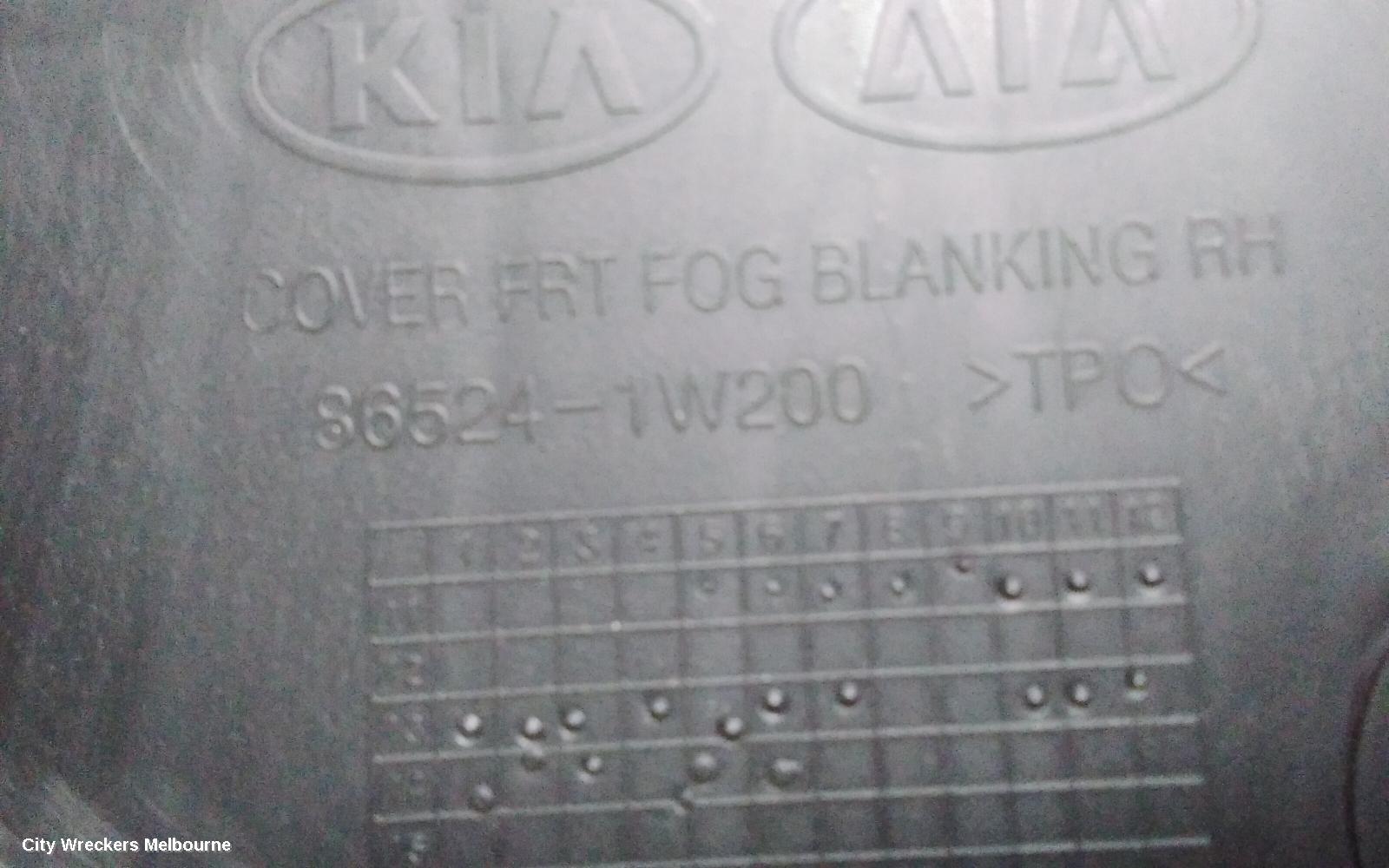 KIA RIO RIGHT INDICATOR/FOG/SIDE, BUMPER FOGLAMP, UB, 3DR/5DR HATCH, 08/2011 - 10/2014