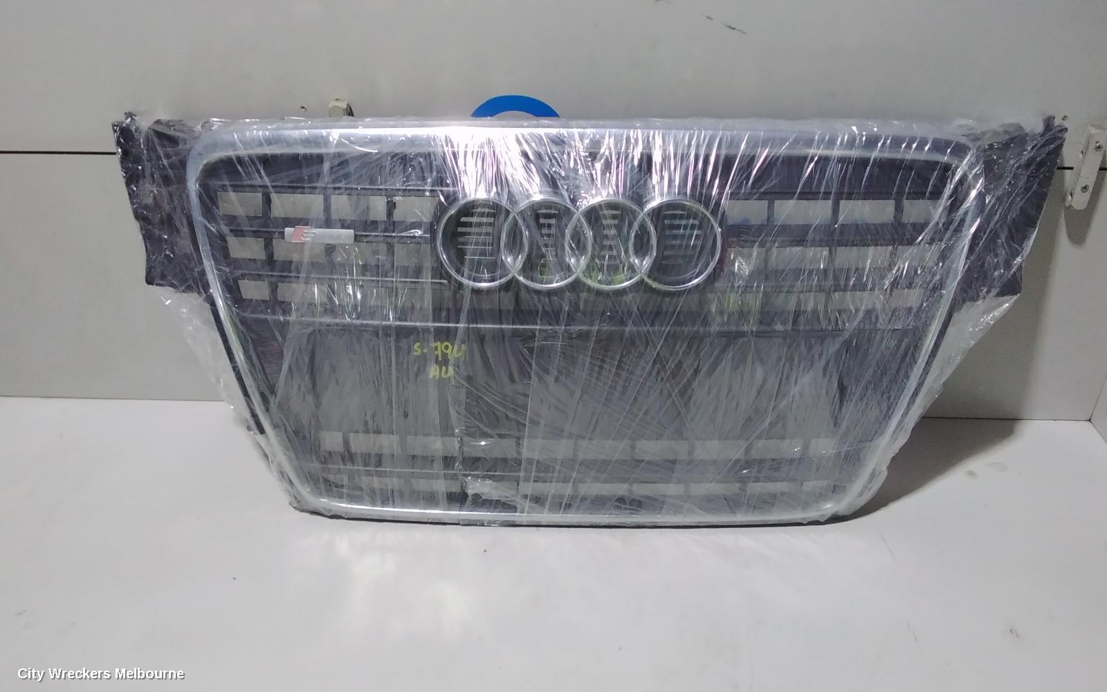 AUDI A4 GRILLE, RADIATOR GRILLE, B8 8K (A4), GREY, 02/2008 - 06/2012