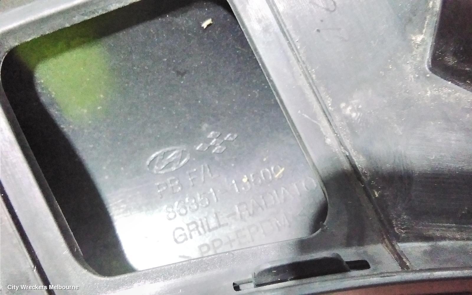 HYUNDAI I20 GRILLE, RADIATOR GRILLE, PB, 03/2012 - 12/2015