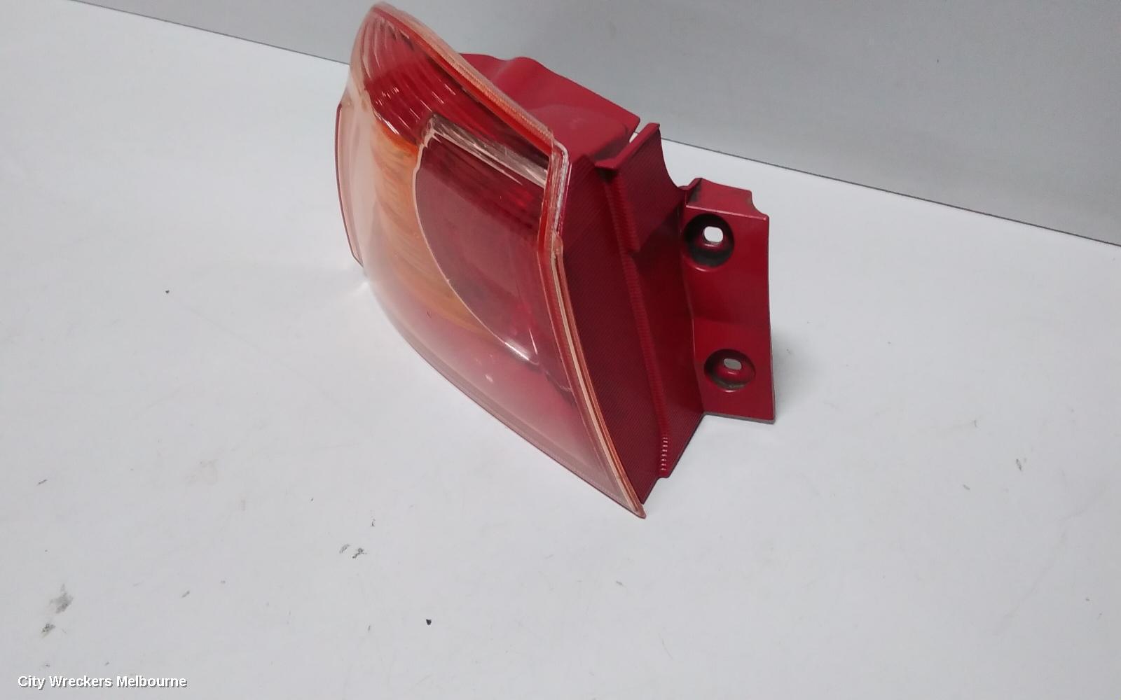 MITSUBISHI LANCER LEFT TAILLIGHT, CJ, SEDAN, RED INSERT TYPE, 07/2007 - 07/2009