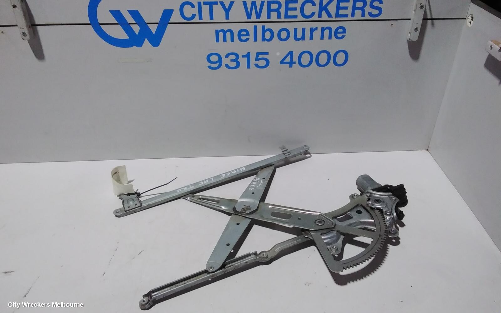 TOYOTA HIACE LEFT FRONT WINDOW REG/MOTOR, DOOR REG AND MOTOR ASSY, TRH/KDH, 03/2005 - 04/2019