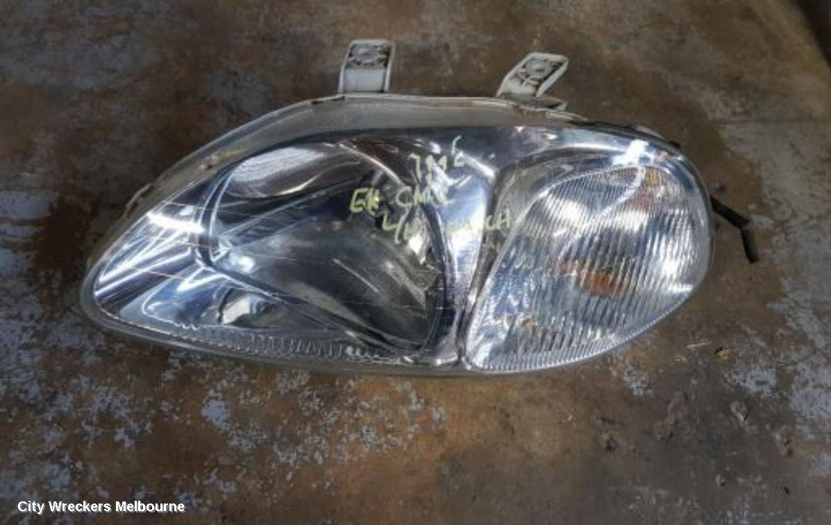 HONDA CIVIC LEFT HEADLAMP, EK, W/ GLOBE COVER, STANLEY, 10/1995 - 01/1999 (AUST TYPE)
