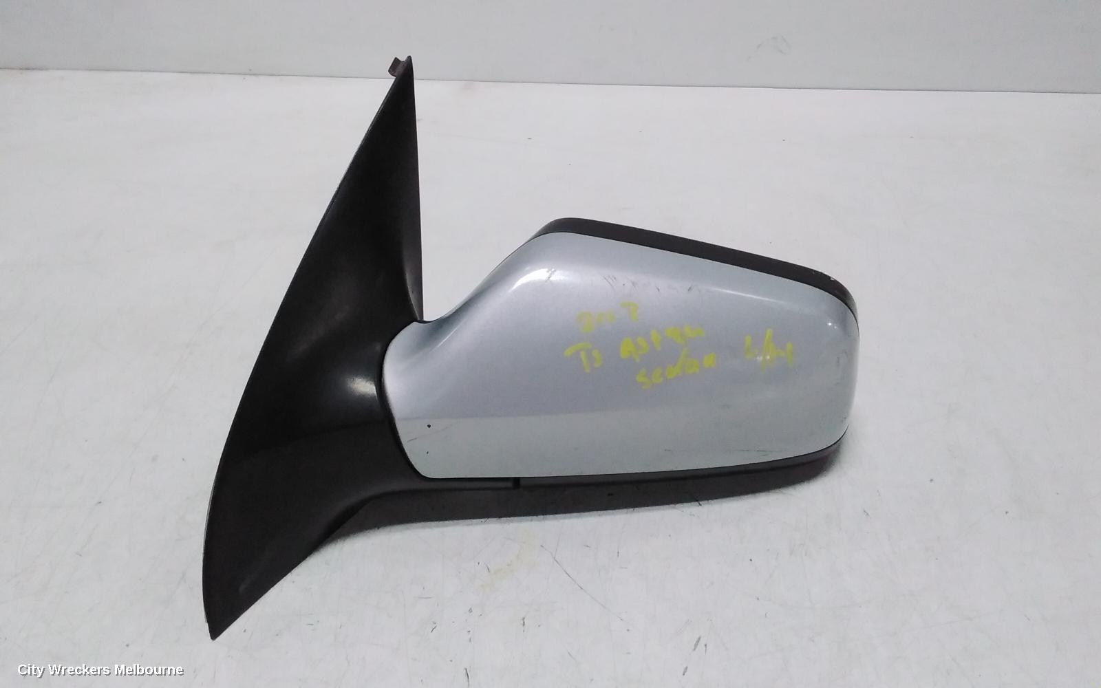 HOLDEN ASTRA LEFT DOOR MIRROR, TS, POWER, HATCH/SEDAN, PAINTED TYPE (SMOOTH FINISH), 09/1998 - 10/2006