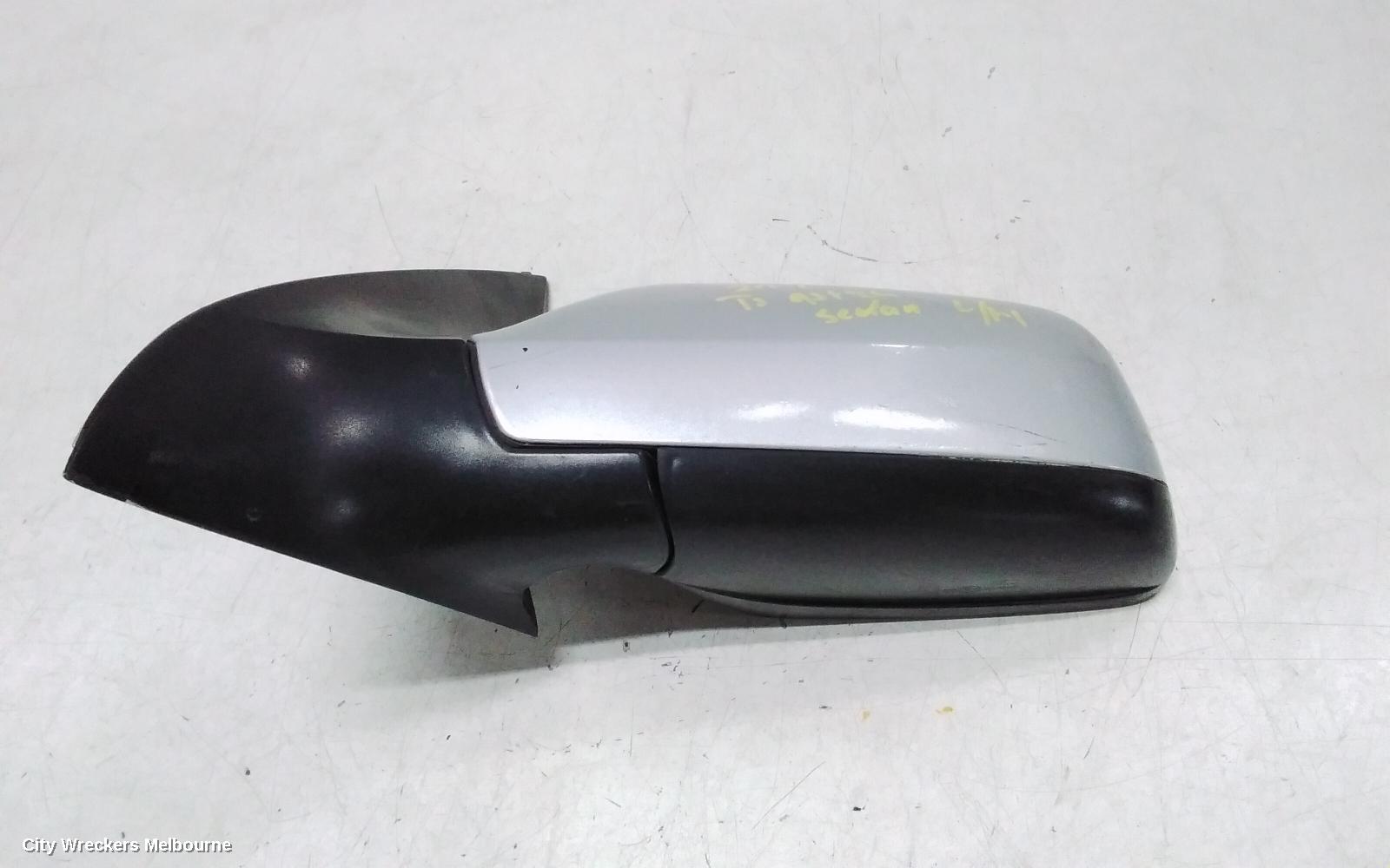HOLDEN ASTRA LEFT DOOR MIRROR, TS, POWER, HATCH/SEDAN, PAINTED TYPE (SMOOTH FINISH), 09/1998 - 10/2006