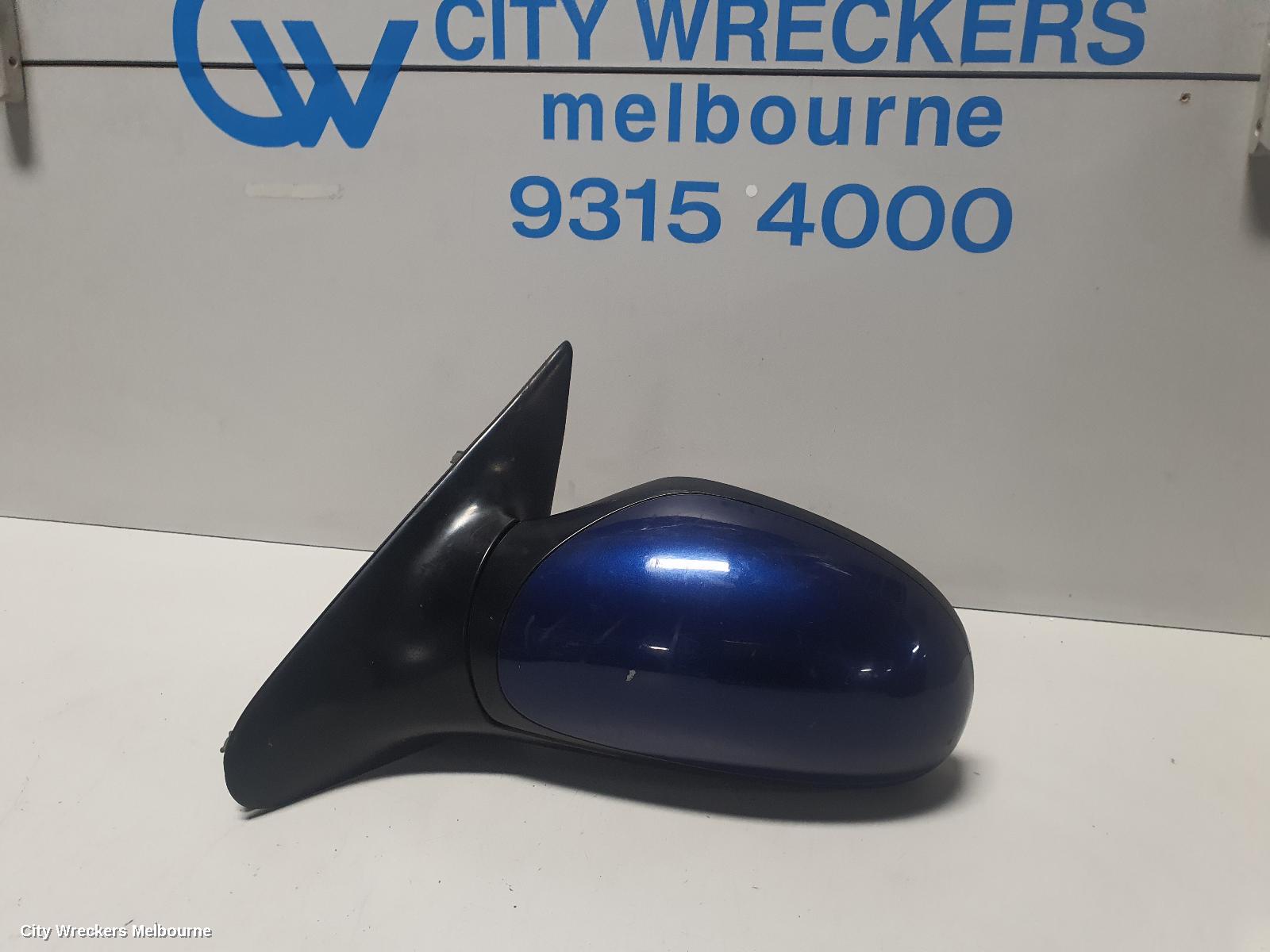 PEUGEOT 406 LEFT DOOR MIRROR, D9, POWER, SEDAN/WAGON, 08/1999 - 12/2003