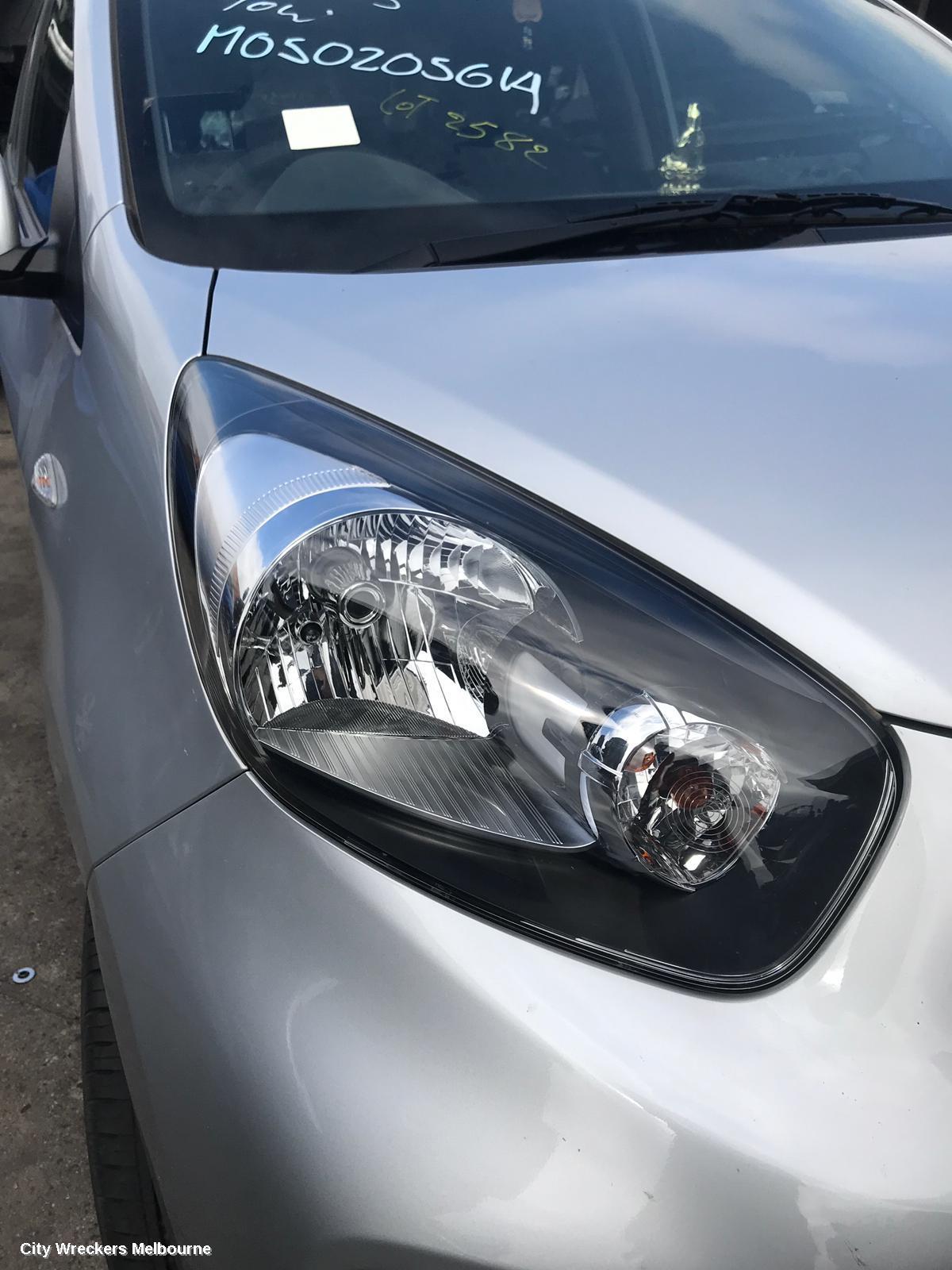 KIA PICANTO RIGHT GUARD LINER, FRONT, TA, 03/2015 - 04/2017 (AUS ONLY)