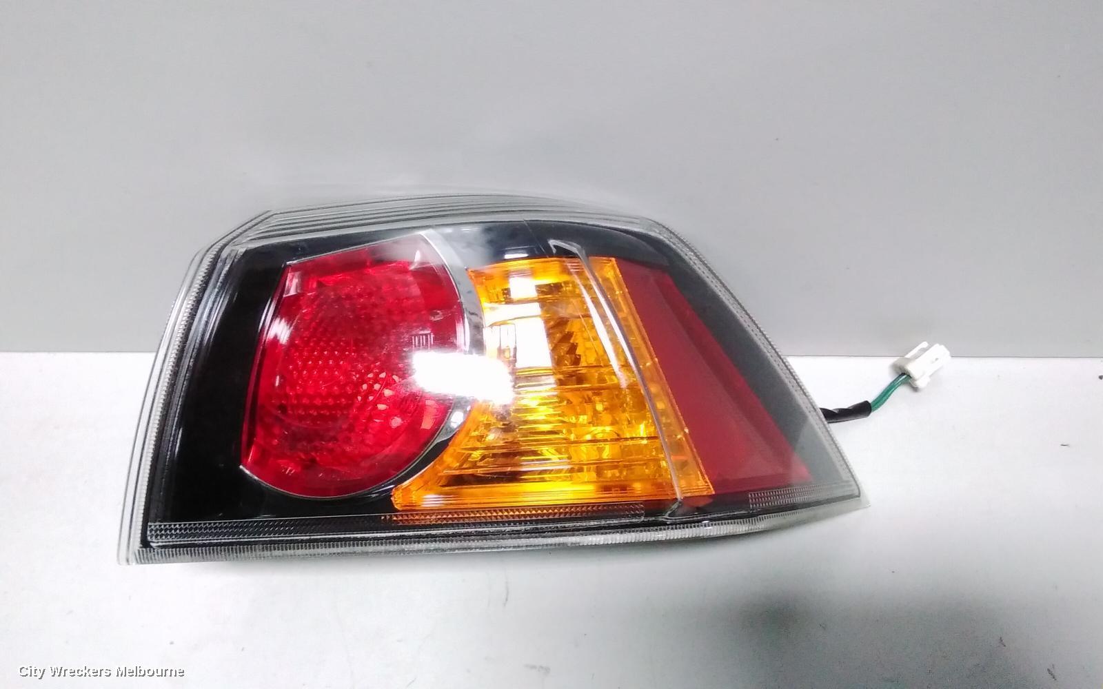 MITSUBISHI LANCER RIGHT TAILLIGHT, CJ-CF, SEDAN, BLACK INSERT TYPE, 09/2008 - 12/2017
