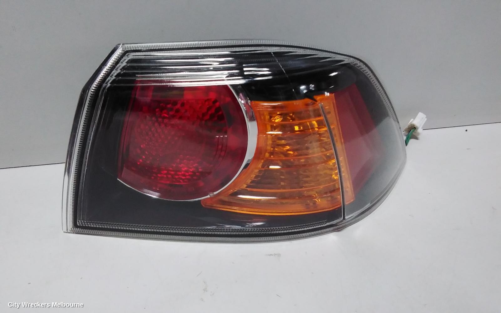 MITSUBISHI LANCER RIGHT TAILLIGHT, CJ-CF, SEDAN, BLACK INSERT TYPE, 09/2008 - 12/2017