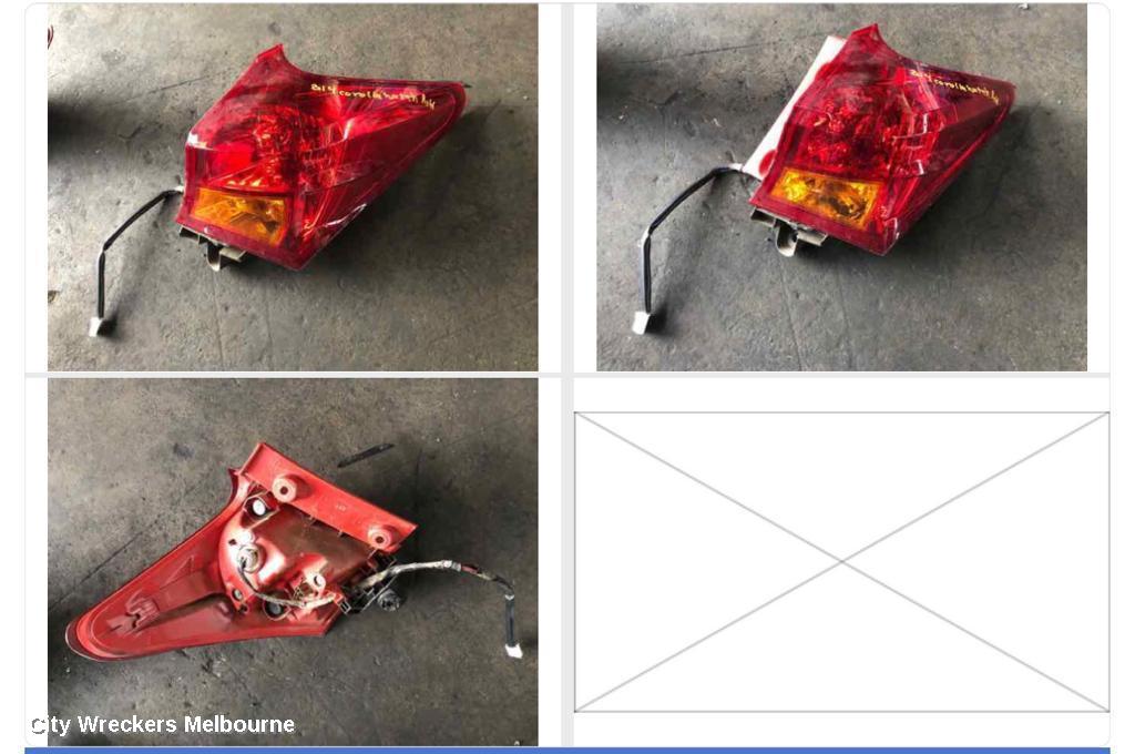 TOYOTA COROLLA RIGHT TAILLIGHT, ZRE182R/ZWE186R, HATCH, 10/2012 - 03/2015