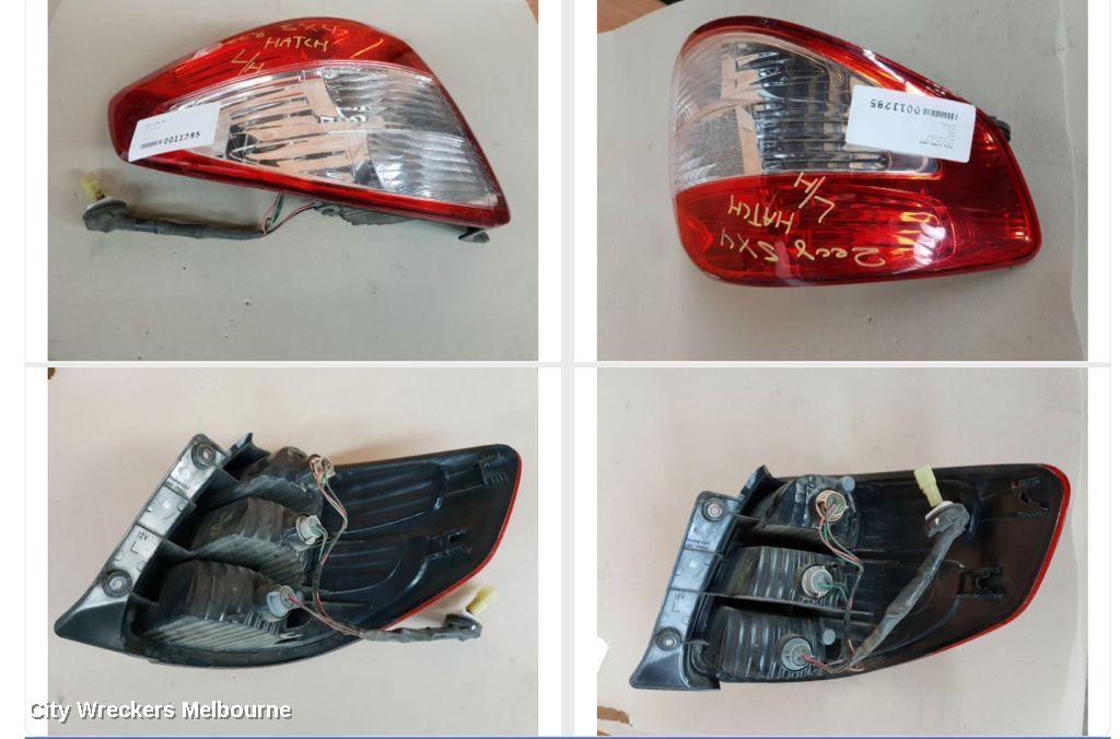 SUZUKI SX4 LEFT TAILLIGHT, HATCH, 02/2007 - 01/2014