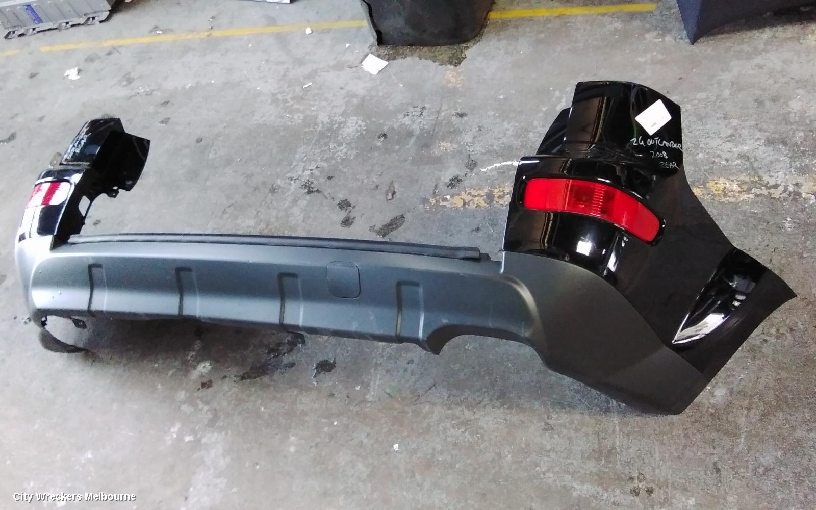 MITSUBISHI OUTLANDER REAR BUMPER, ZG, NON PARK SENSOR TYPE, 11/2006 - 09/2009