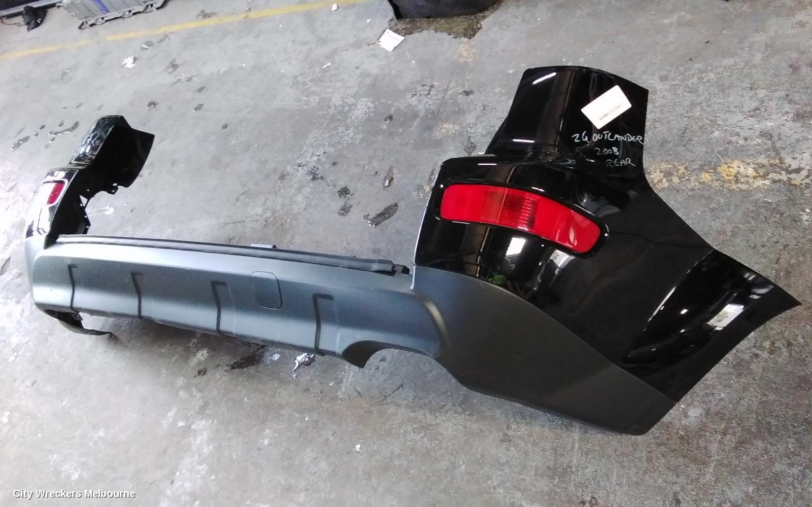 MITSUBISHI OUTLANDER REAR BUMPER, ZG, NON PARK SENSOR TYPE, 11/2006 - 09/2009