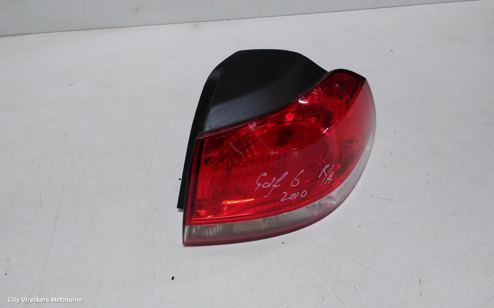 VOLKSWAGEN GOLF RIGHT TAILLIGHT, GEN 6, 3DR/5DR HATCH, 12/2008 - 03/2013