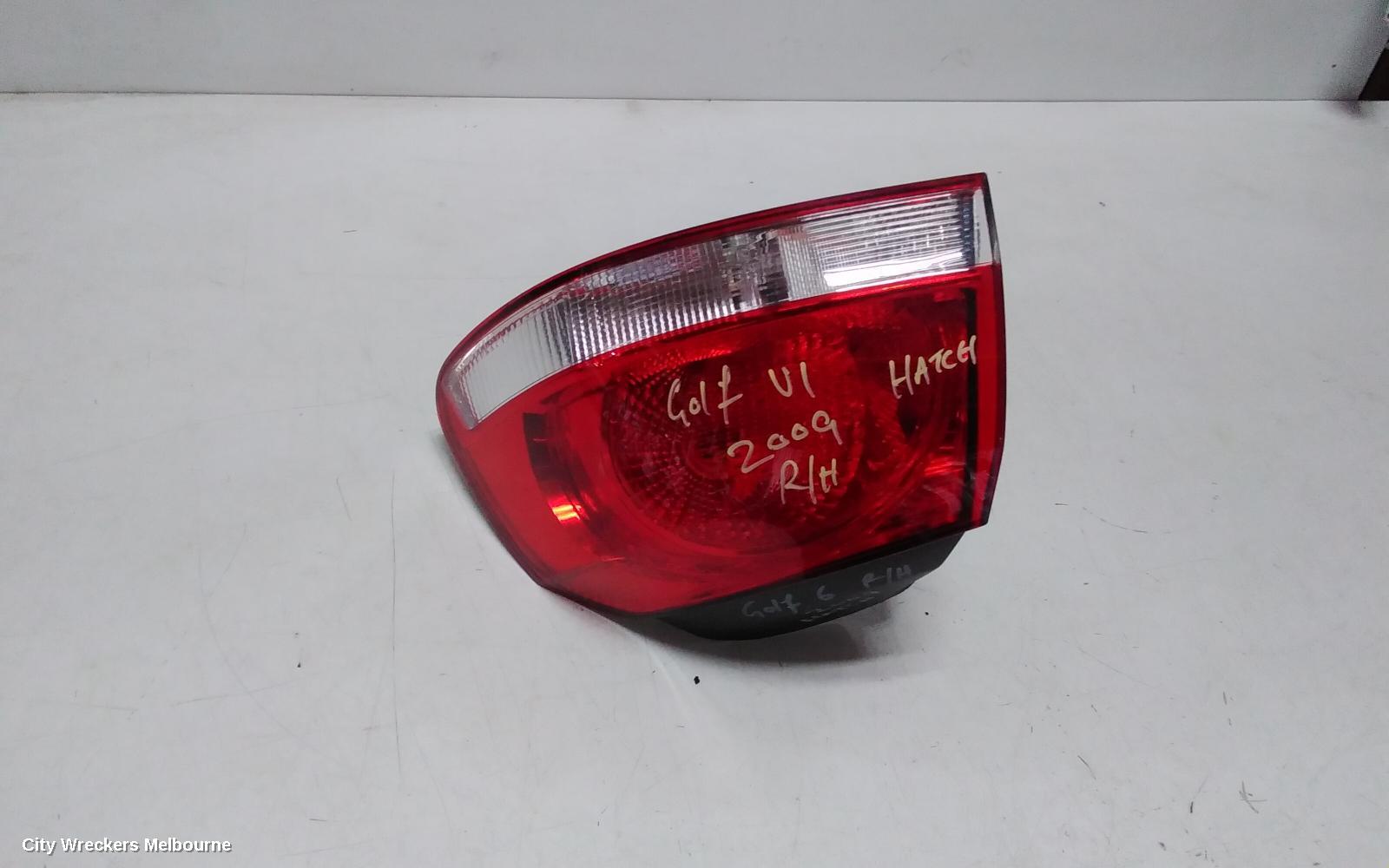 VOLKSWAGEN GOLF LEFT TAILLIGHT, GEN 6, 3DR/5DR HATCH, 12/2008 - 03/2013