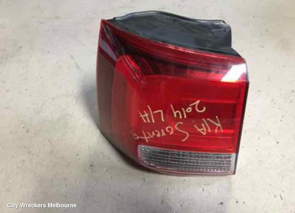 KIA SORENTO LEFT TAILLIGHT, XM, IN BODY, STANDARD TYPE, 10/2012 - 12/2014