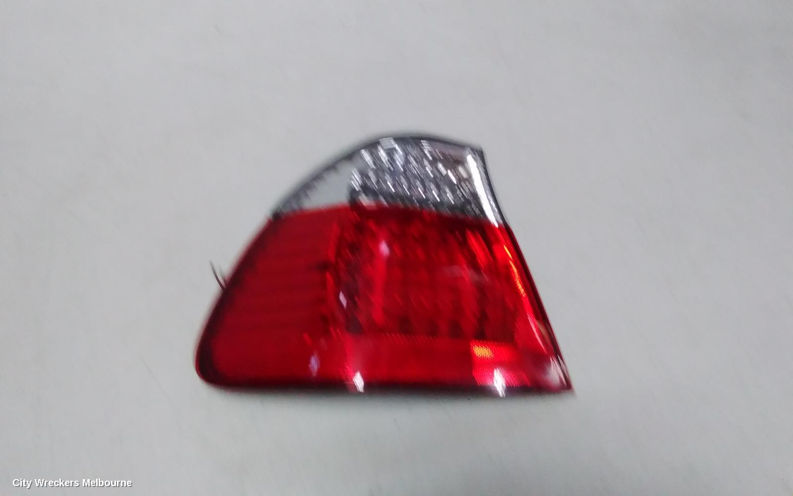 BMW 3 SERIES LEFT TAILLIGHT, E46, COUPE, STANDARD TYPE, CLEAR FLASHER, 06/1999 - 03/2003