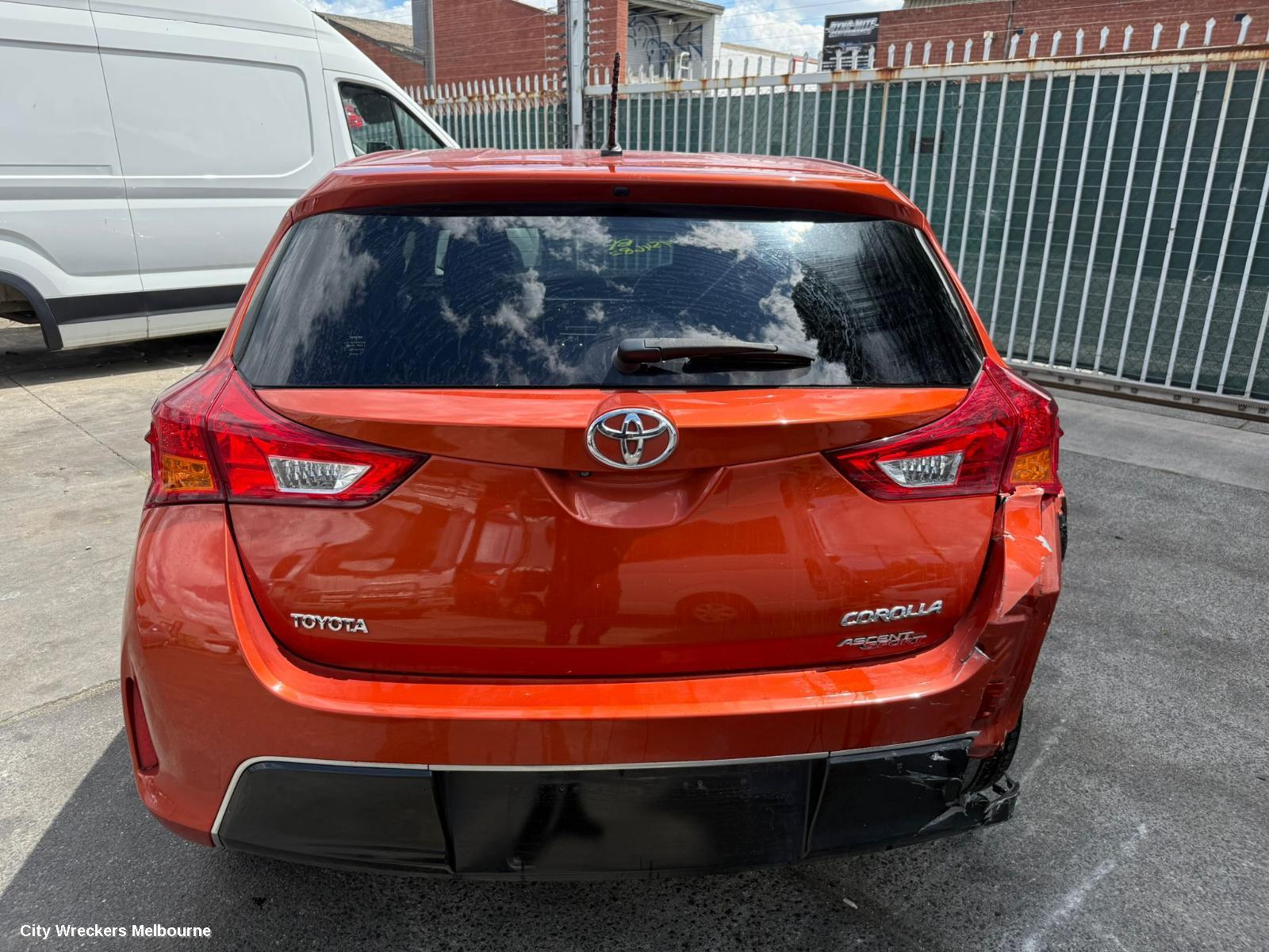 TOYOTA COROLLA LEFT TAILLIGHT, ZRE182R, HATCH, 10/2012 - 03/2015