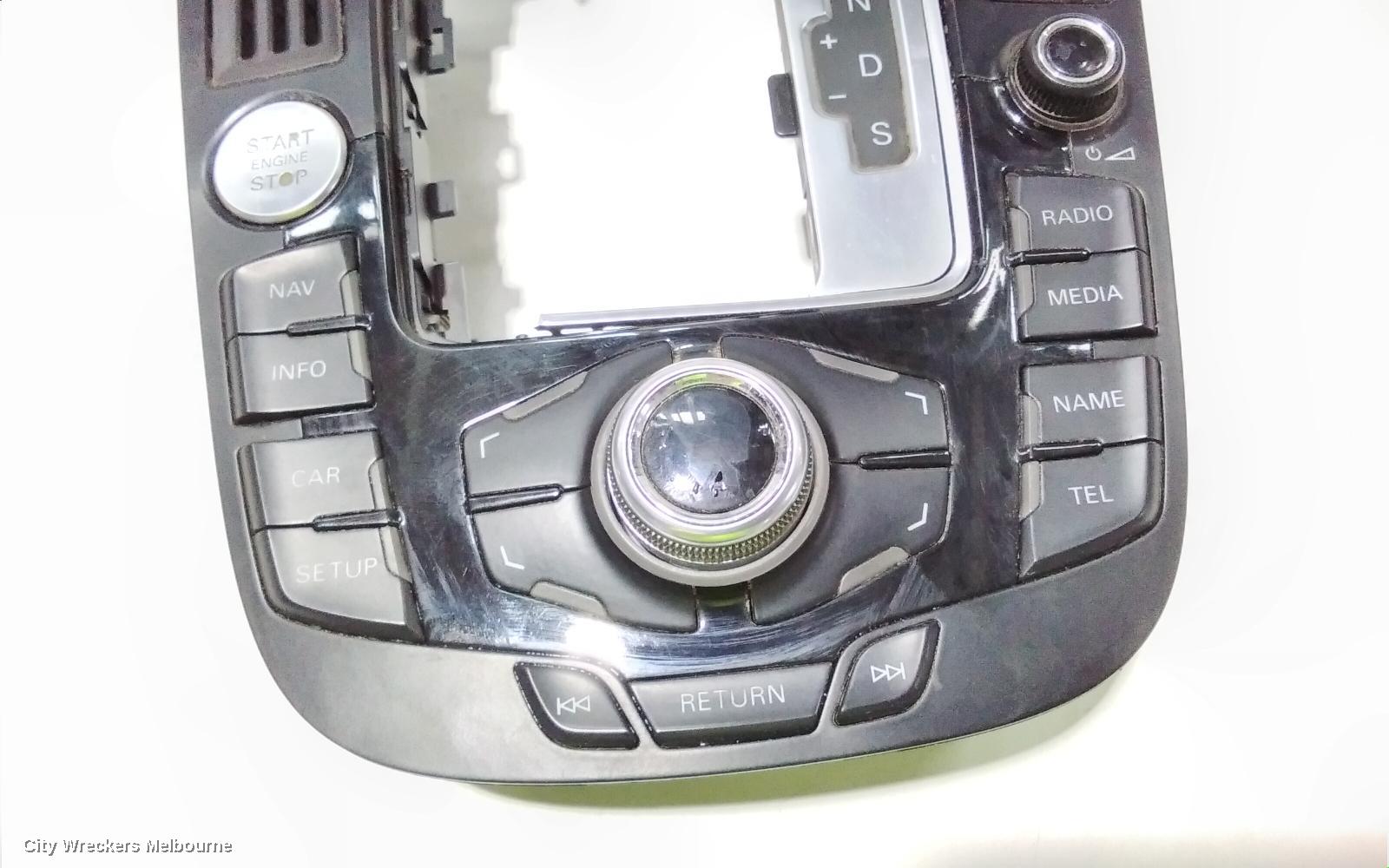 AUDI A4 RADIO/CD/DVD/SAT/TV, MMI CONTROLS, B8 8K, P/N 8T0919609C, 02/2008 - 09/2015