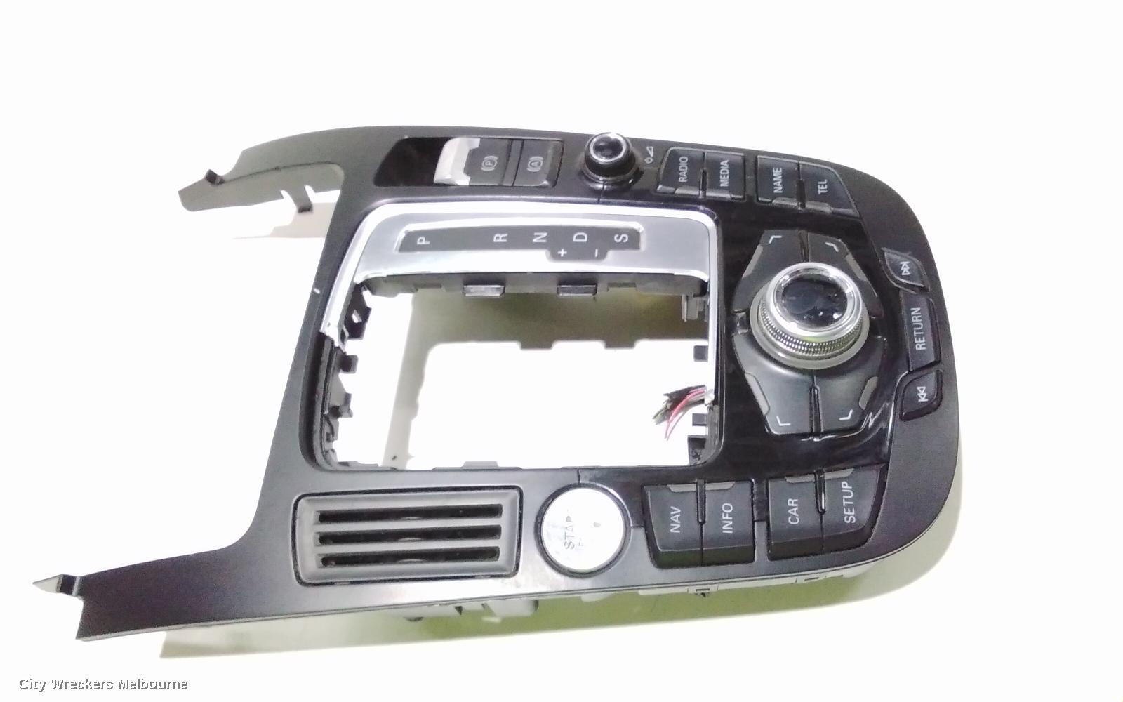 AUDI A4 RADIO/CD/DVD/SAT/TV, MMI CONTROLS, B8 8K, P/N 8T0919609C, 02/2008 - 09/2015