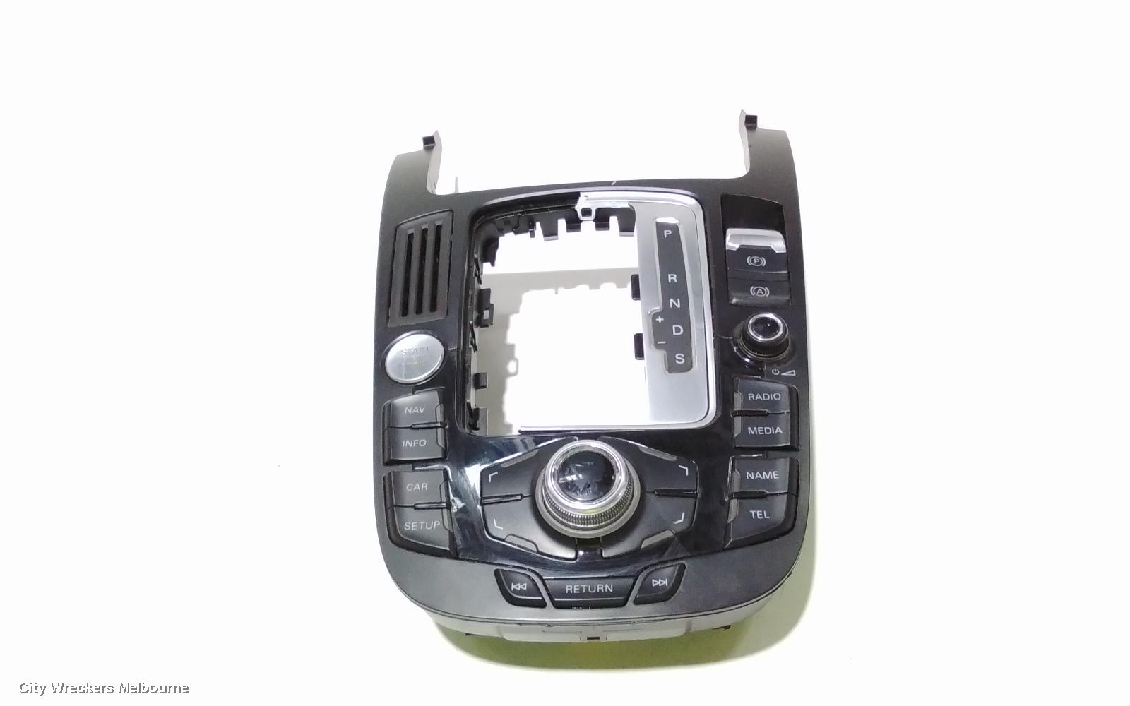 AUDI A4 RADIO/CD/DVD/SAT/TV, MMI CONTROLS, B8 8K, P/N 8T0919609C, 02/2008 - 09/2015
