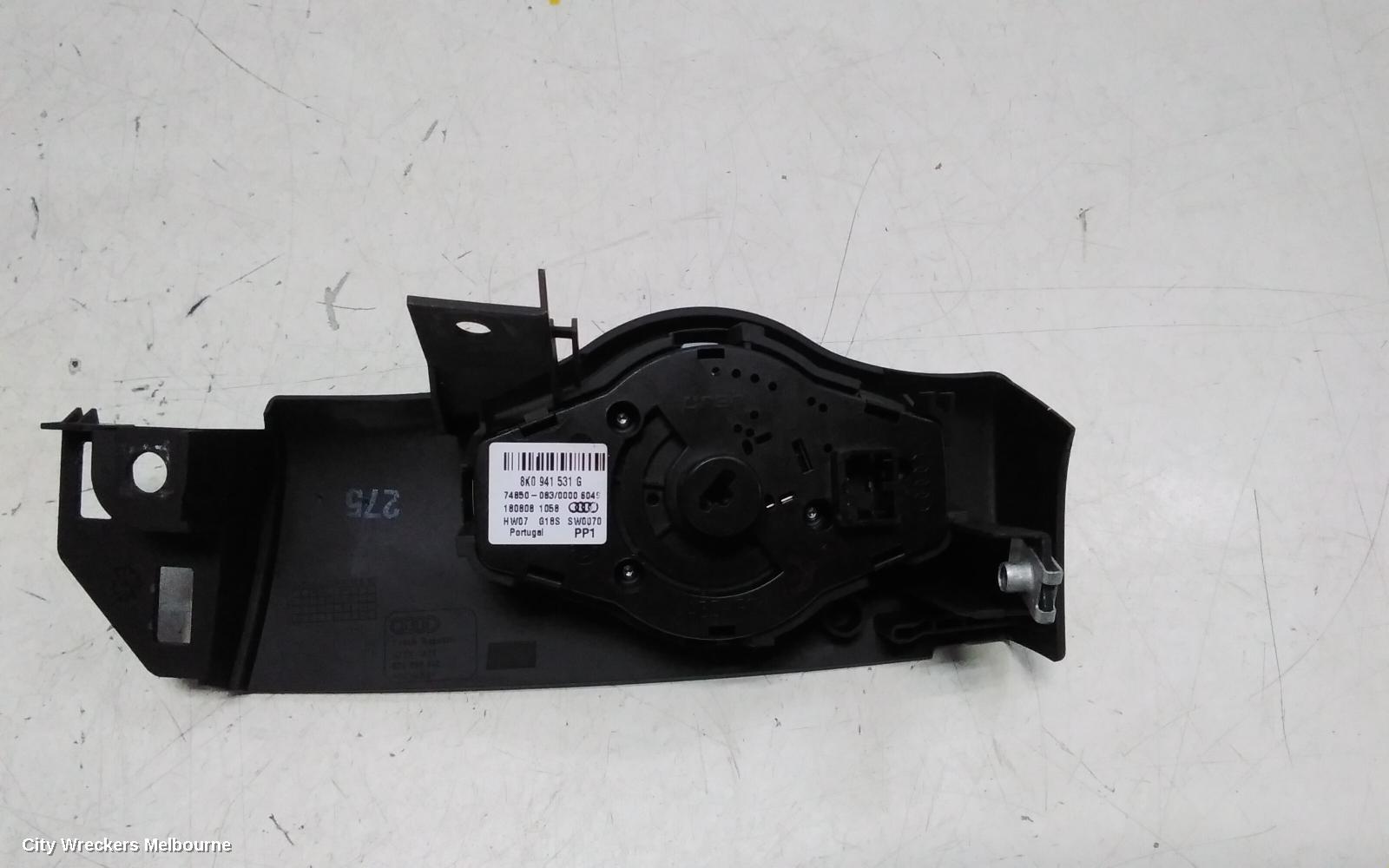 AUDI A4 COMBINATION SWITCH, HEADLAMP SWITCH, B8 8K, 02/2008 - 06/2012