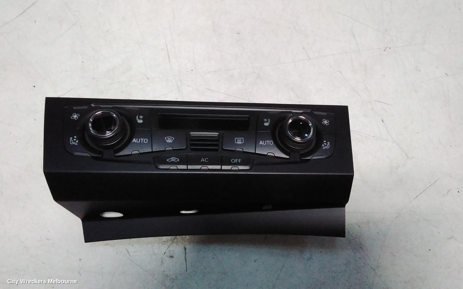 AUDI A4 HEATER/AC CONTROLS, SINGLE ZONE CLIMATE CONTROL, B8 8K, HEATED TYPE, 02/2008 - 06/2012