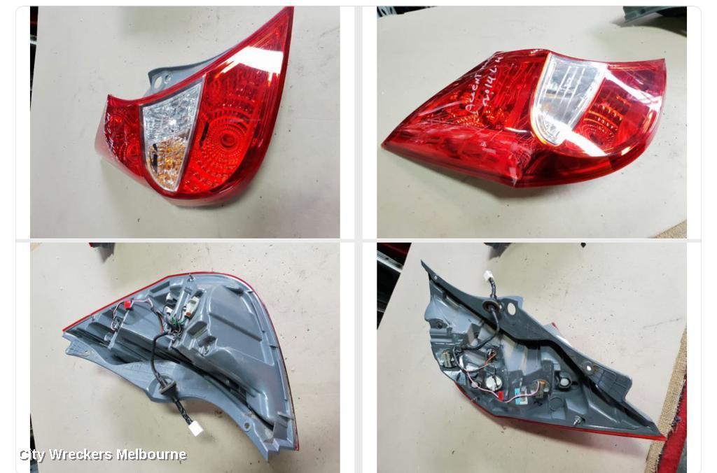 HYUNDAI ACCENT LEFT TAILLIGHT, RB, HATCH, 07/2011 - 12/2019