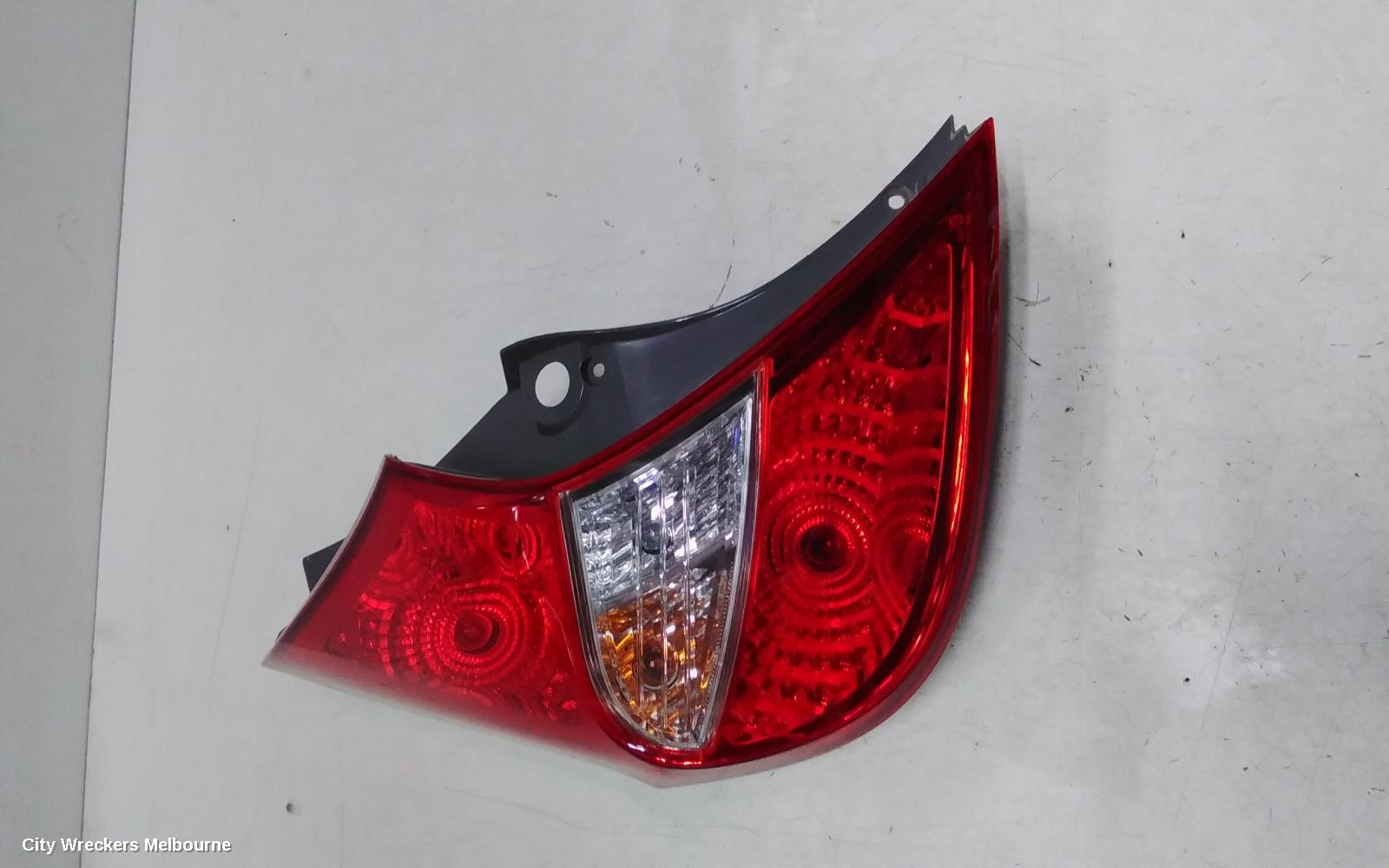 HYUNDAI ACCENT LEFT TAILLIGHT, RB, HATCH, 07/2011 - 12/2019