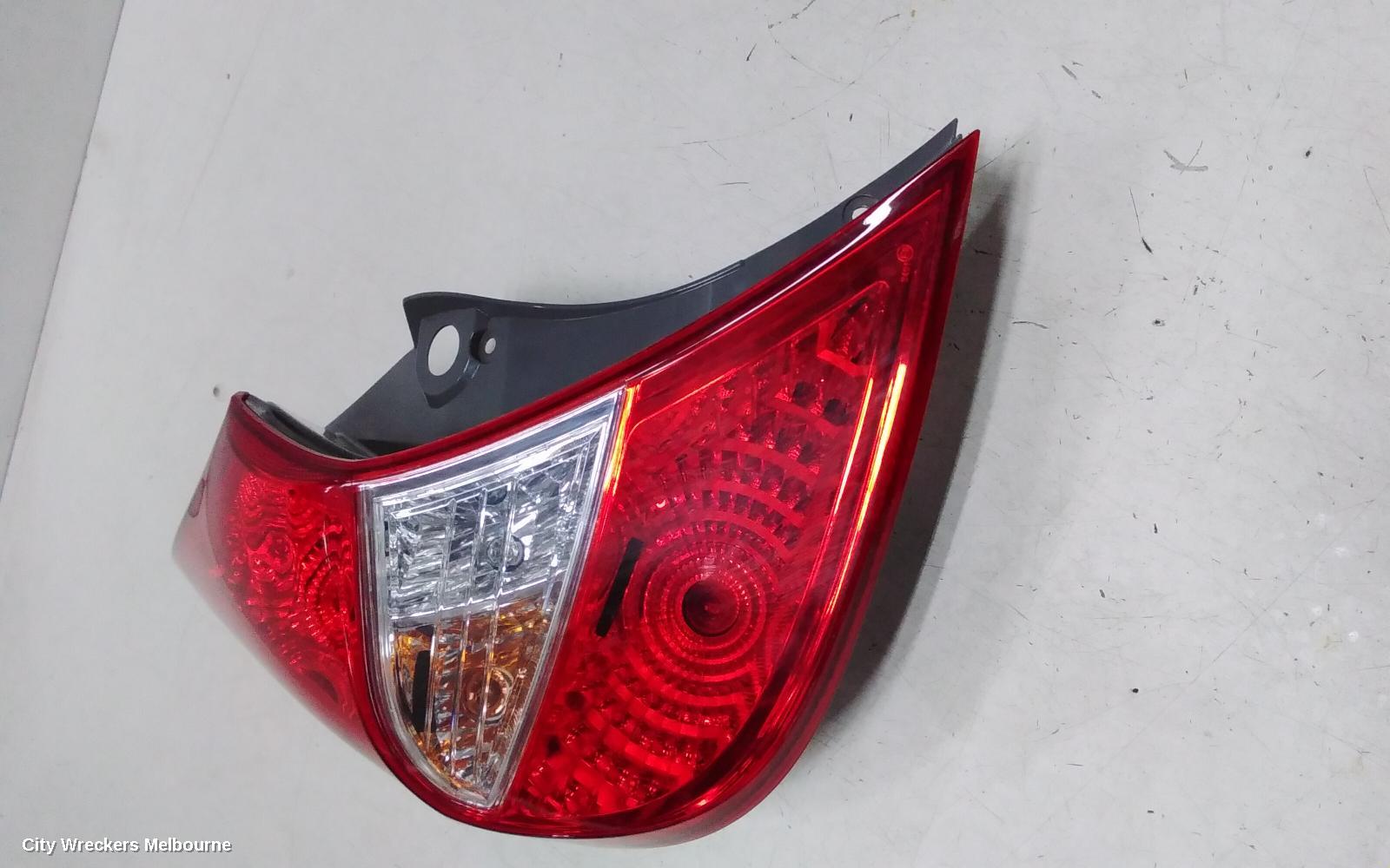 HYUNDAI ACCENT LEFT TAILLIGHT, RB, HATCH, 07/2011 - 12/2019