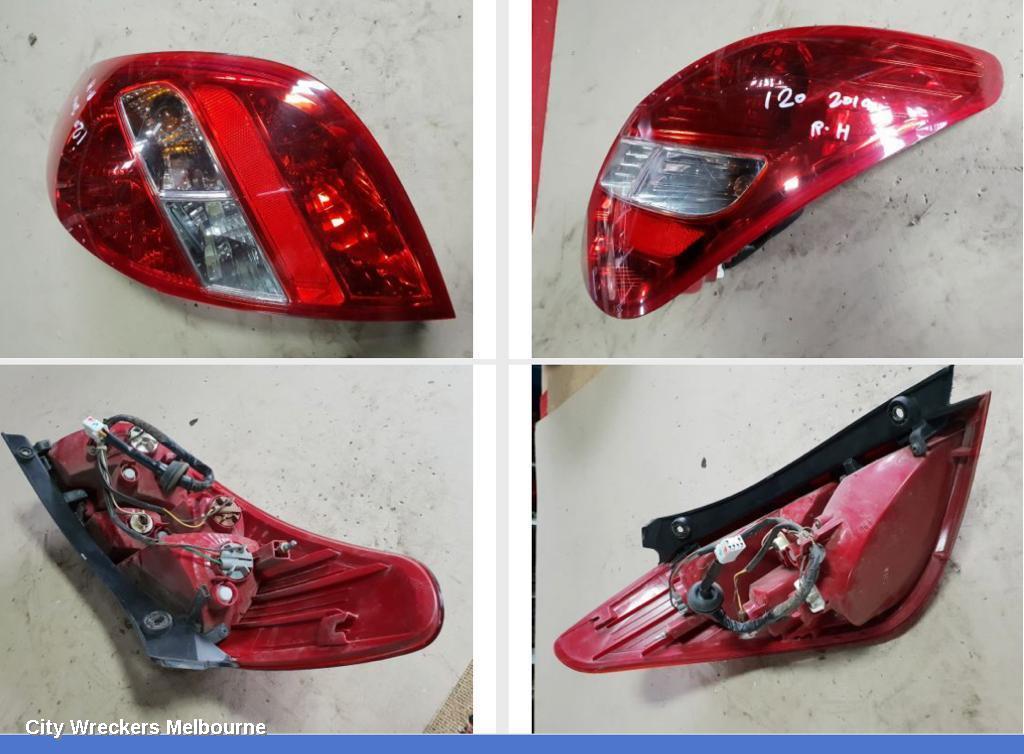 HYUNDAI I20 RIGHT TAILLIGHT, PB, 07/2010 - 03/2012