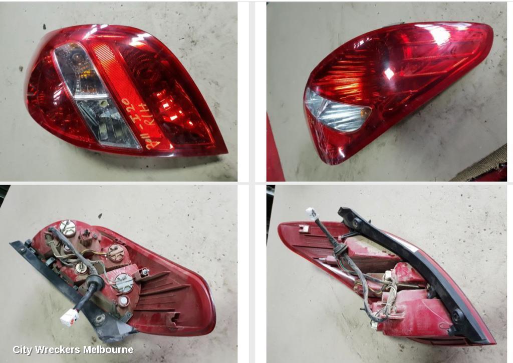 HYUNDAI I20 RIGHT TAILLIGHT, PB, 07/2010 - 03/2012