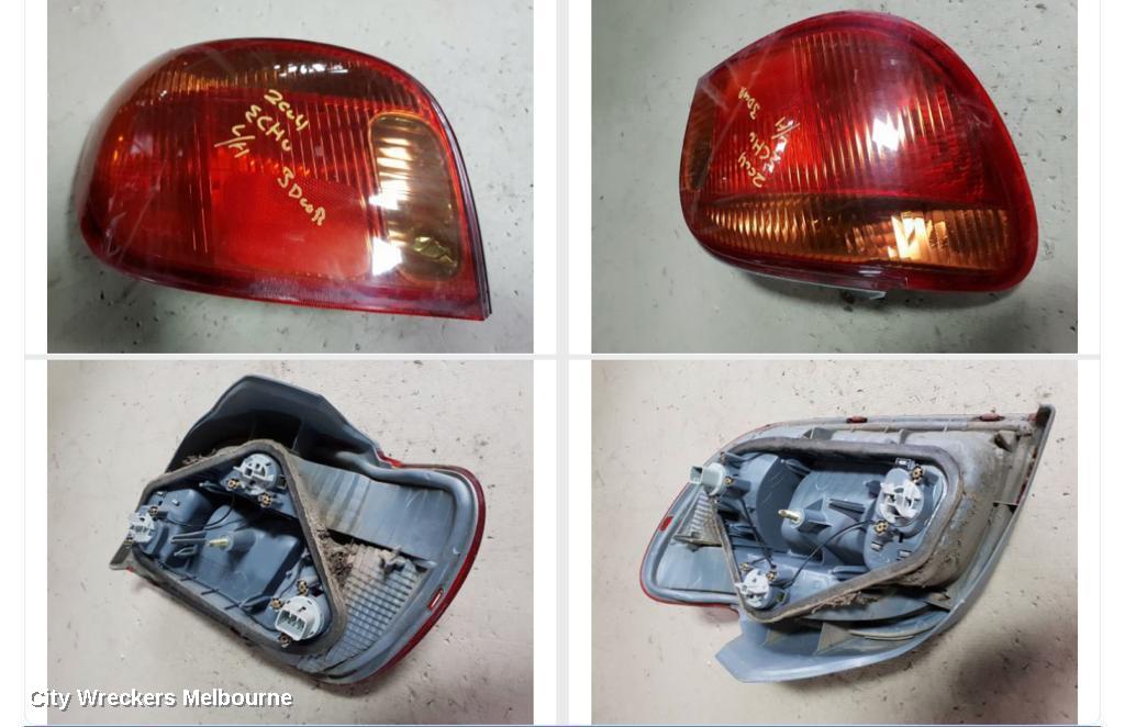 TOYOTA ECHO LEFT TAILLIGHT, NCP10R, HATCH, LENS# 52-049, 10/2002 - 09/2005