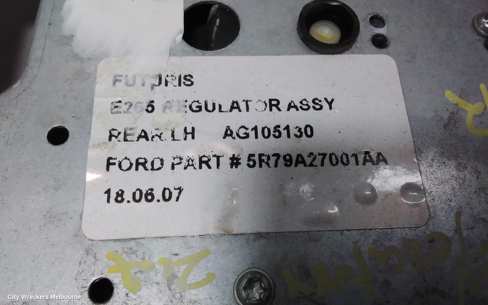 FORD TERRITORY LEFT REAR WND REG/MOTOR, SX-SY MKI, DOOR REG ASSY (REG AND MOTOR), 05/2004 - 04/2009