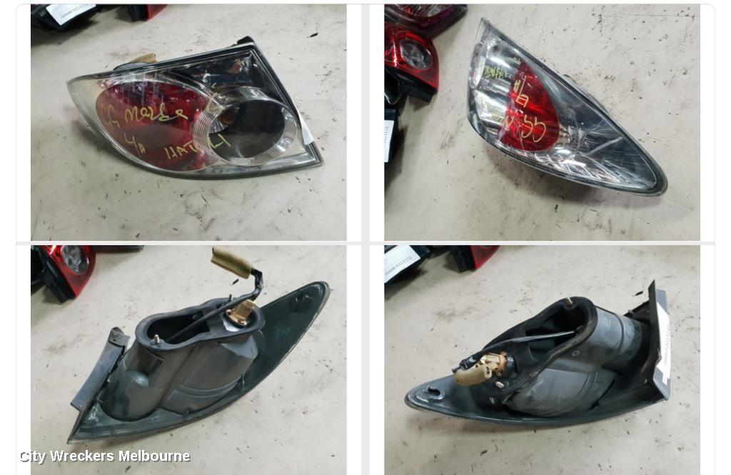 MAZDA 6 LEFT TAILLIGHT, GG/GY, SEDAN, MPS, 10/2005 - 01/2008