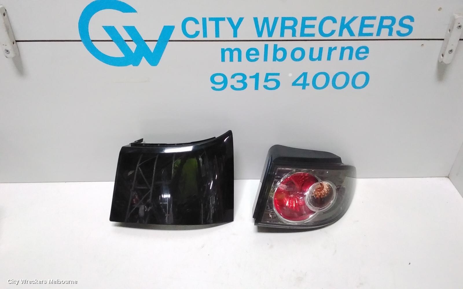 MAZDA 2 RIGHT TAILLIGHT, DY SERIES, GENKI, BLACK INSERT, 06/2005 - 08/2007