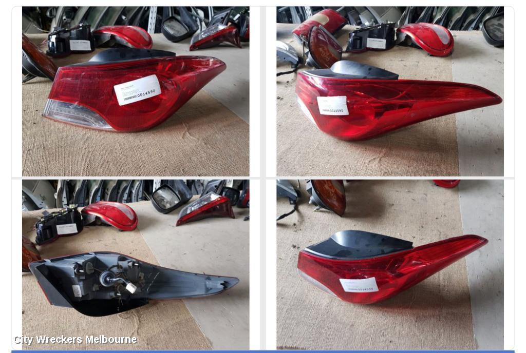 HYUNDAI ELANTRA RIGHT TAILLIGHT, MD, 03/2011 - 09/2013