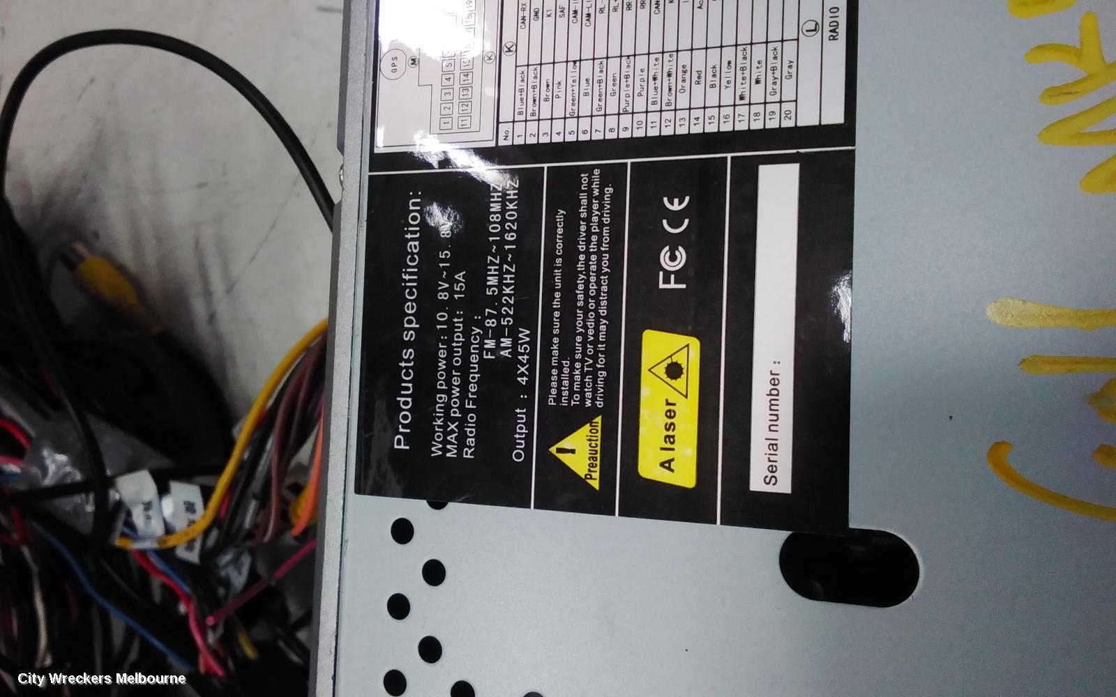 VOLKSWAGEN GOLF RADIO/CD/DVD/SAT/TV, DISPLAY & HEAD UNIT (RCD510), GEN 5, 06/2004 - 02/2009