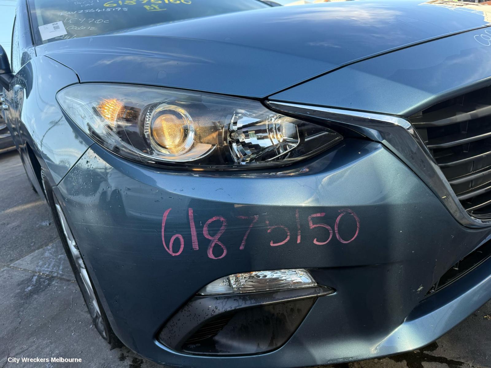MAZDA 3 RIGHT HEADLAMP, BM, NEO/MAXX/TOURING/SP25, HALOGEN TYPE, 11/2013 - 05/2016