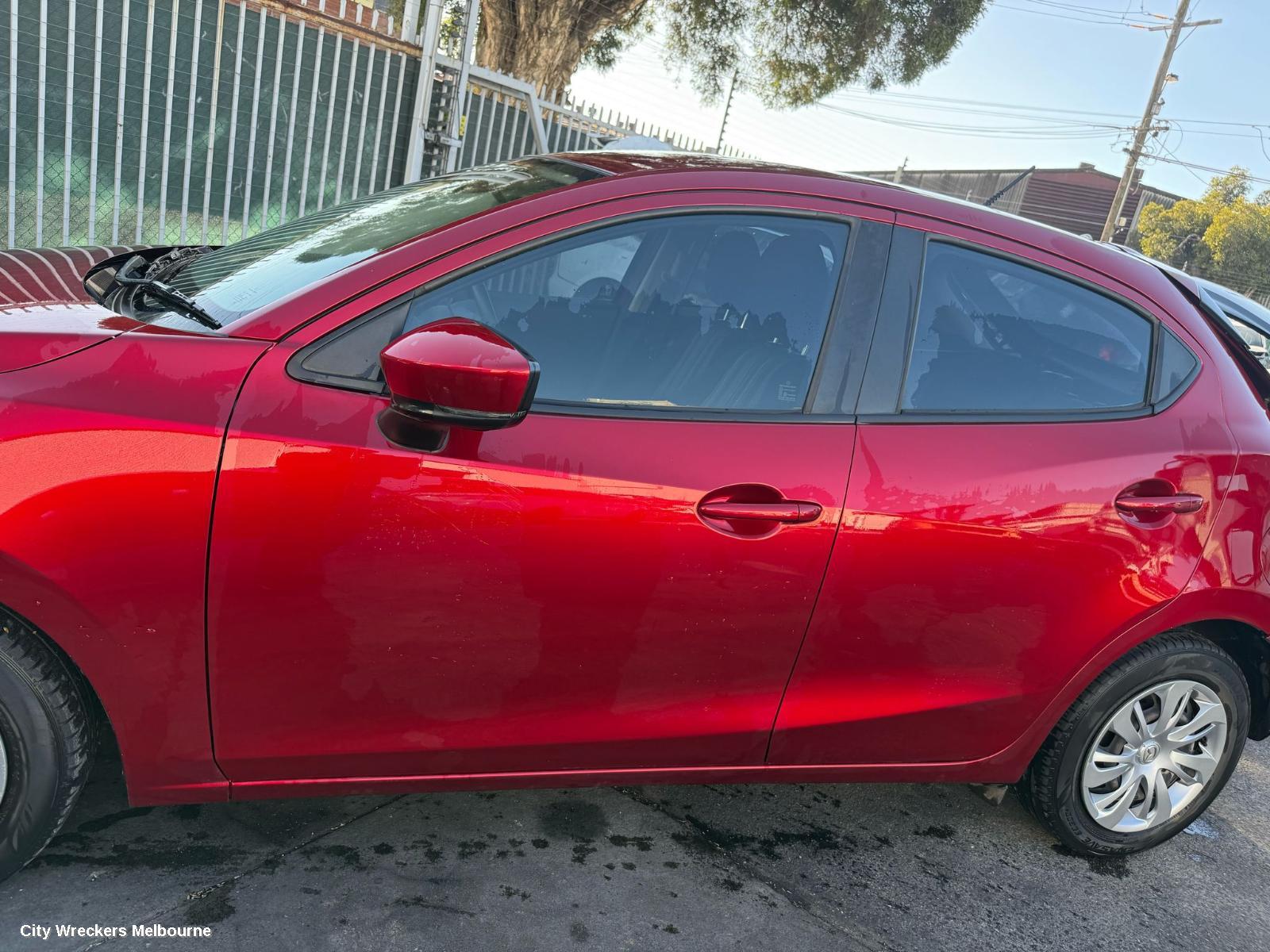 MAZDA 2 LEFT FRONT DOOR WINDOW, DJ/DL, 09/2014 ONWARDS