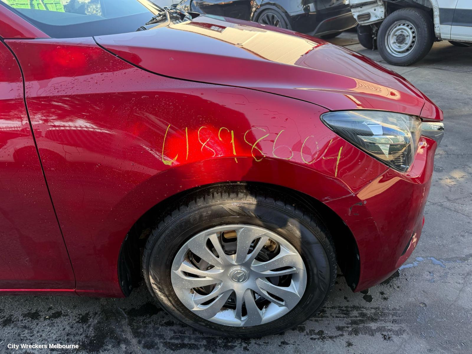 MAZDA 2 SUNVISOR, DJ/DL, RH SIDE, 09/2014 ONWARDS