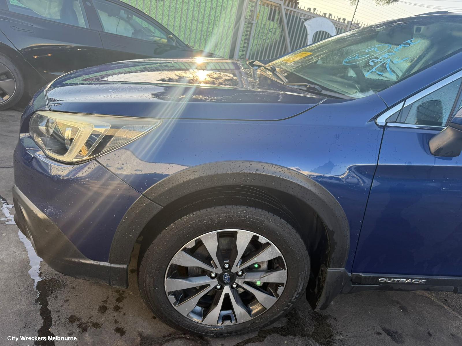 SUBARU OUTBACK FRONT BUMPER, 6TH GEN, NON PARK SENSOR, W/ H/LAMP WASHER TYPE, 08/2014 - 12/2017