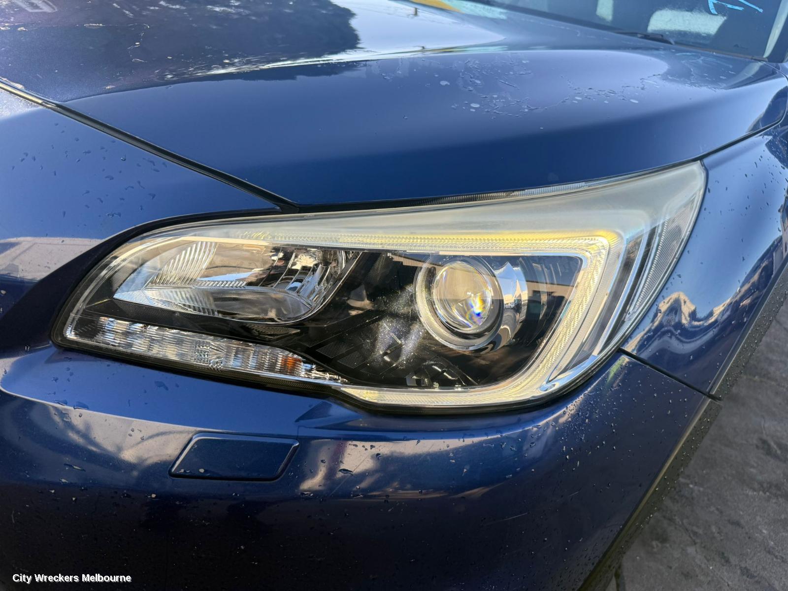 SUBARU OUTBACK FRONT BUMPER, 6TH GEN, NON PARK SENSOR, W/ H/LAMP WASHER TYPE, 08/2014 - 12/2017