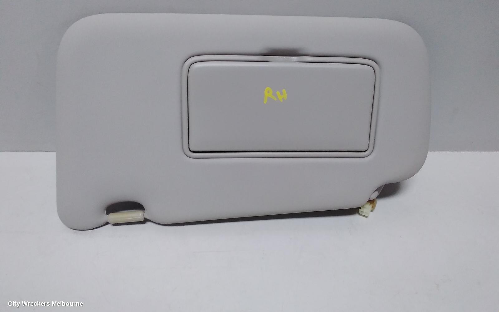NISSAN PULSAR SUNVISOR, C12, RH SIDE, NON LAMP TYPE, HATCH, 05/2013 - 12/2016