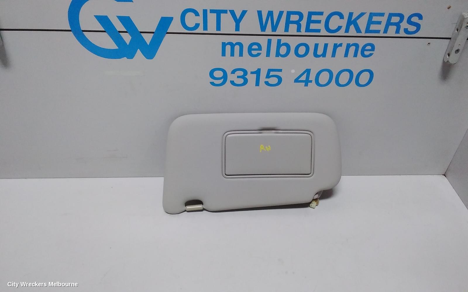 NISSAN PULSAR SUNVISOR, C12, RH SIDE, NON LAMP TYPE, HATCH, 05/2013 - 12/2016