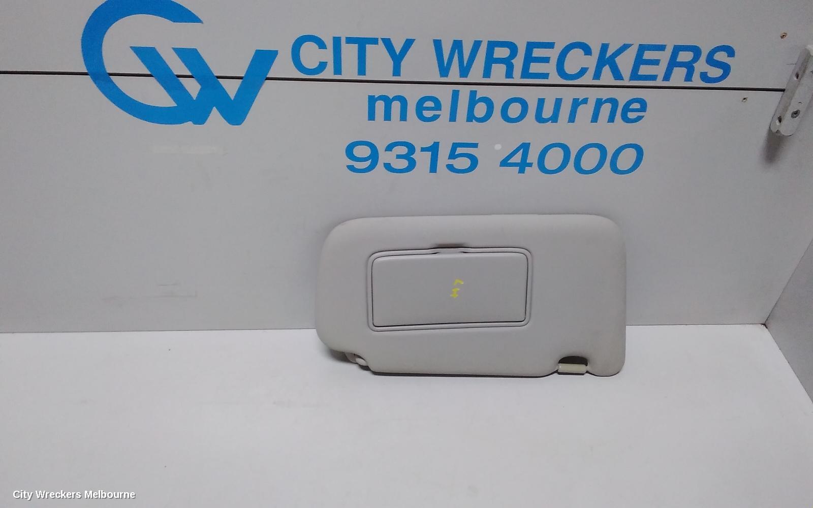 NISSAN PULSAR SUNVISOR, C12, LH SIDE, NON LAMP TYPE, HATCH, 05/2013 - 12/2016