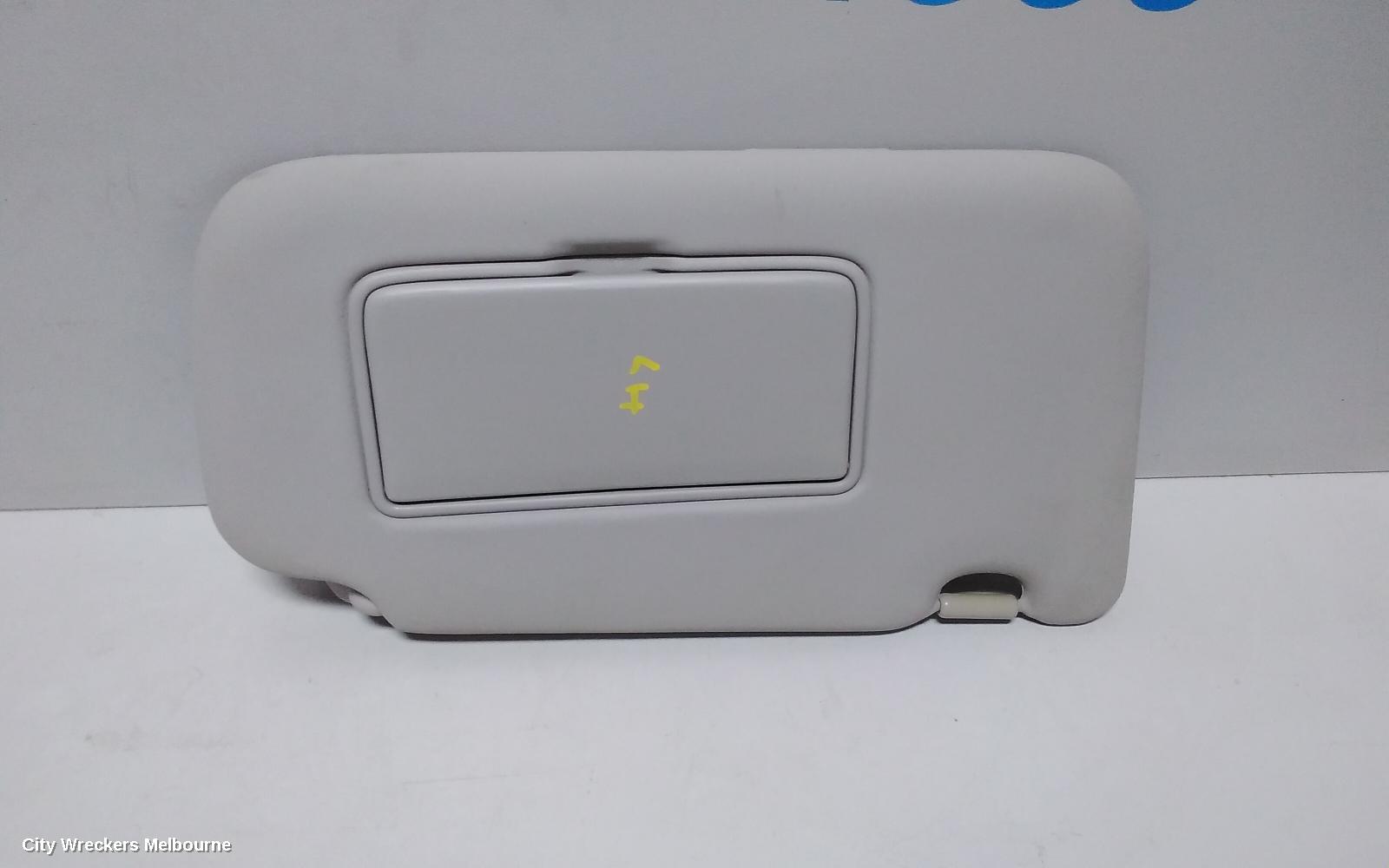 NISSAN PULSAR SUNVISOR, C12, LH SIDE, NON LAMP TYPE, HATCH, 05/2013 - 12/2016