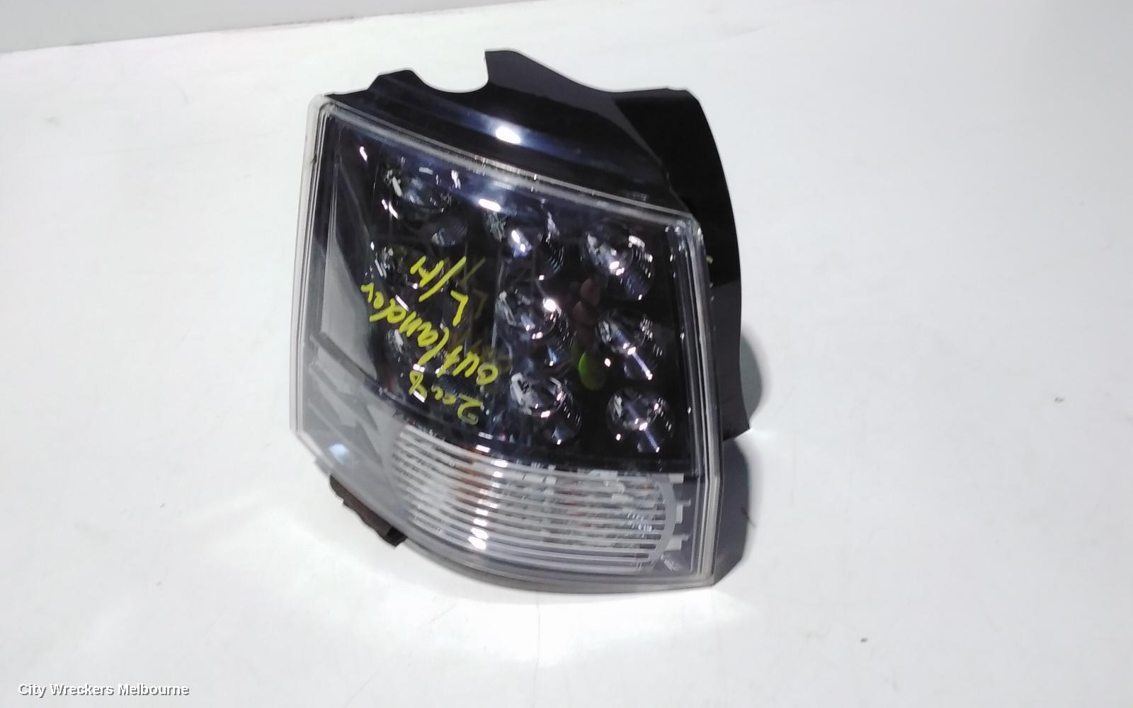 MITSUBISHI OUTLANDER LEFT TAILLIGHT, ZG-ZH, IN BODY, 11/2006 - 10/2012