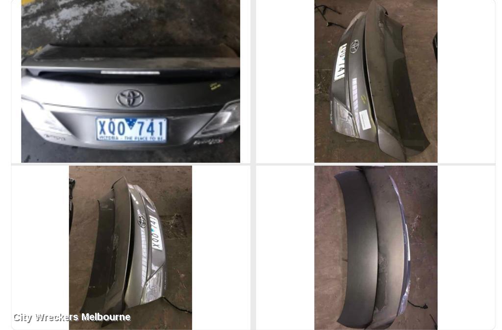 TOYOTA AURION BOOTLID/TAILGATE, BOOTLID, GSV40R, SPORTIVO SX6/AT-X/TOURING, SPOILERED, W/ CAMERA TYPE, 08/2009 - 03/2012