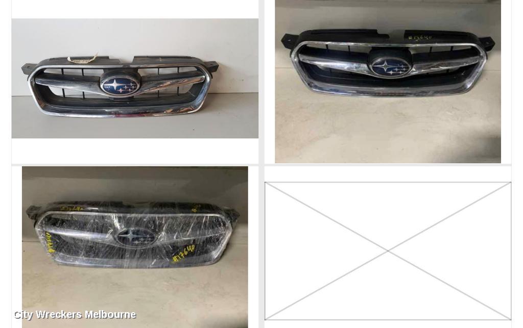 SUBARU LIBERTY GRILLE, RADIATOR GRILLE, 4TH GEN, 2.0R/2.5I/GT/3.0R, CHROME BAR TYPE, 07/2006 - 08/2009