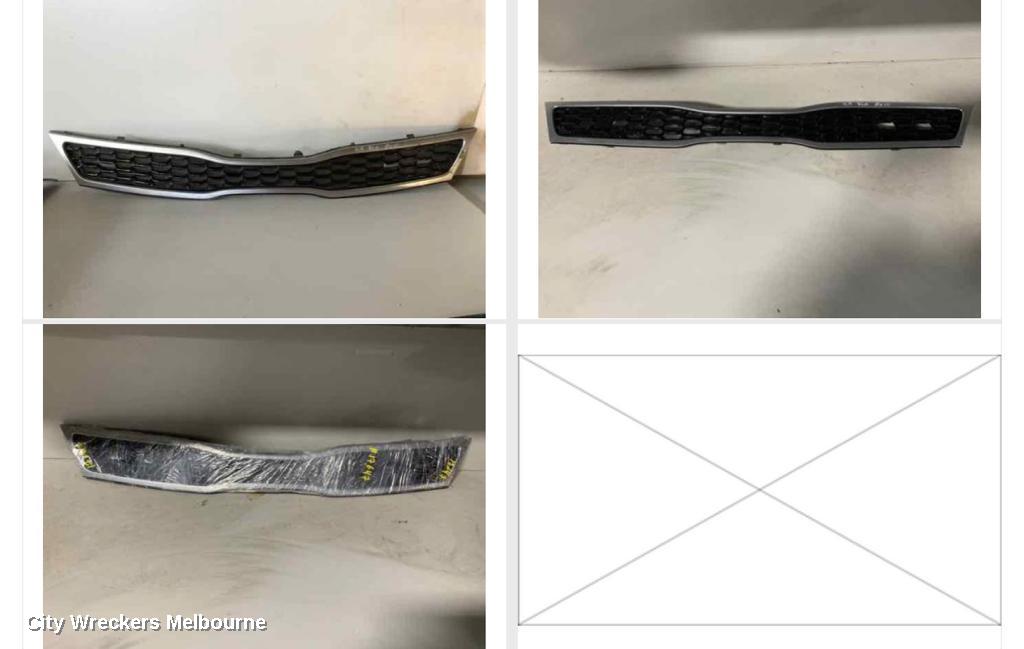 KIA RIO GRILLE, RADIATOR GRILLE, UB, HATCH, 11/2014 - 11/2016
